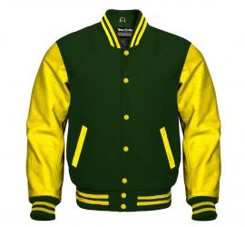 Varsity Jacket F.Green Yellow